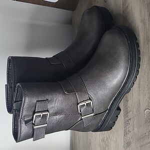 NEW Soda Black Combat & Moto Boots